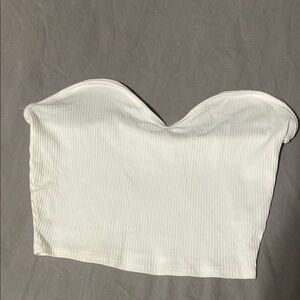 White Strapless Women's Top